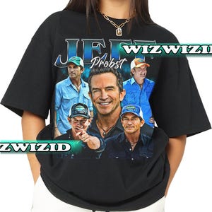 Retro 90&#39;s Jeff Probst Homage Shirt , Jeff Probst Survivor Graphic Shirt, Gift For Women and Man Unisex T-Shirt