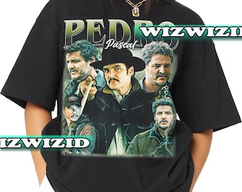 Retro jaren 90 Pedro Pascal Hommage T-shirt, Pedro Pascal Fan Tee grafisch T-shirt, cadeau voor vrouwen en mannen T-shirt uniseks