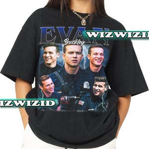 Camiseta retro de homenaje a Evan Buckley de los años 90, camiseta gráfica de Evan Buckley, regalo para mujeres y hombres, camiseta unisex