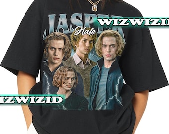 Camiseta retro de los 90 en homenaje a Jasper Hale, camiseta gráfica de fan de Jasper Hale, regalo unisex para mujer y hombre.