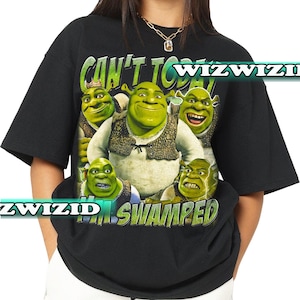 Retro 90's Can't Today I'm Swamped Homage Shirt, Shrek Graphic Shirt, Gift For Women and Man Unisex T-Shirt