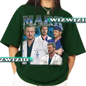 Retro 90er Jahre Mark Sloan Hommage Shirt, Dr. Mark Sloan Grafik Shirt, Geschenk für Frauen und Männer Unisex T-Shirt Bild 4