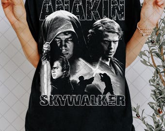 Retro 90's Anakin Skywalker Homage T-Shirt, Bootleg Fan Tee Graphic T-Shirt, Gift For Women and Man Unisex T-Shirt