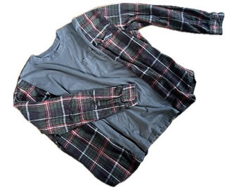 Reworked Flannel - Autumn Fall Green