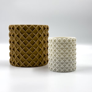 LATTICE Floating Wall Planter | 3D Printed Tabletop Pot | Plant Sconce | Wall Mounted Plant Holder | Hanging Planter | Modern Home Decor