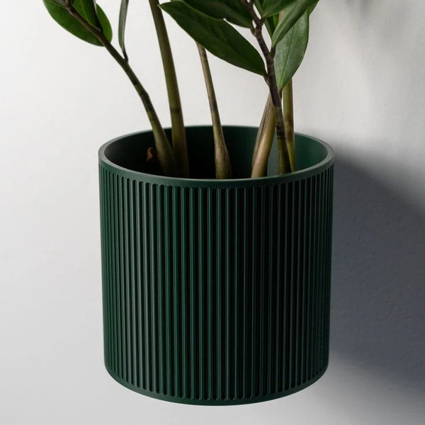 HEYWOOD Indoor Plant Sconce | Floating Wall Planter | 3D Printed Plant Pot Wall Mounted Plant Holder Mother's Day Gift Mid Century Plant Pot