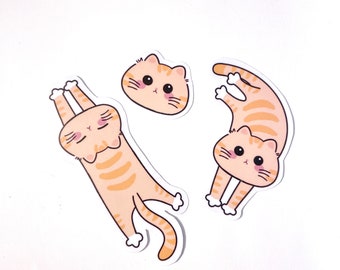 Cute Cat Vinyl Sticker Pack | Waterproof Matte/Holographic |  Kawaii | Journal Planner/Laptop/Water Bottle | Stationery |Gift For Her | Girl