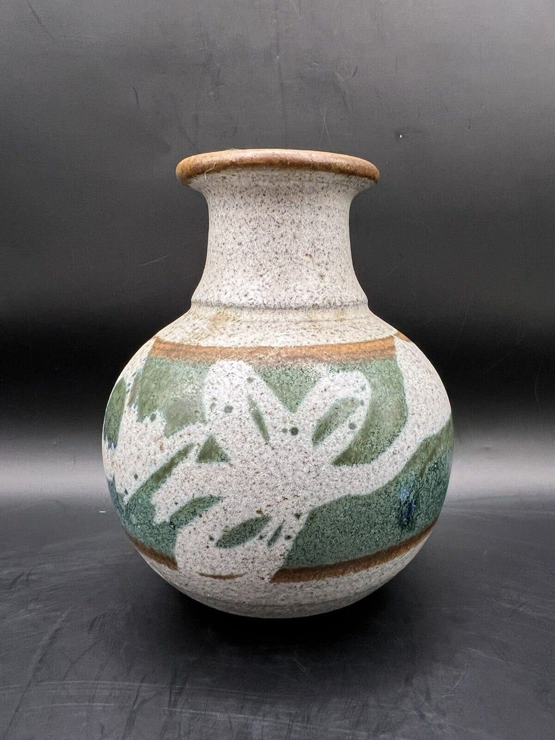 Studio Art Pottery Bud Vase Artist Signed Stoneware Glazed Floral - Etsy