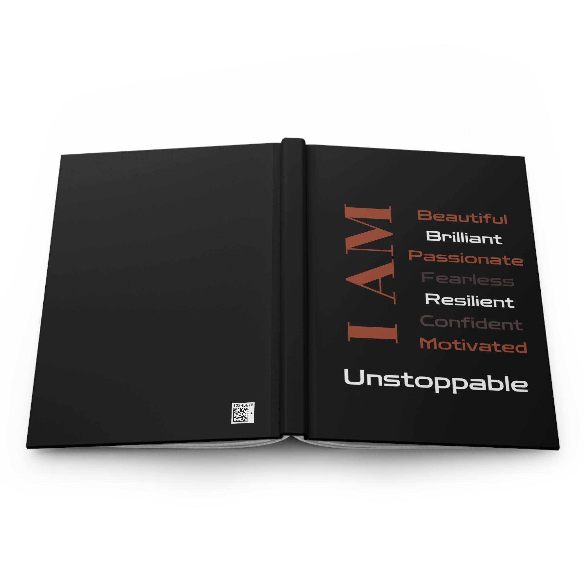 Inspiring Journal - I AM Unstoppable, Motivational Planner, Empowerment Gift, Self-Reflection Notebook, Mindfulness Journal, Gift for women