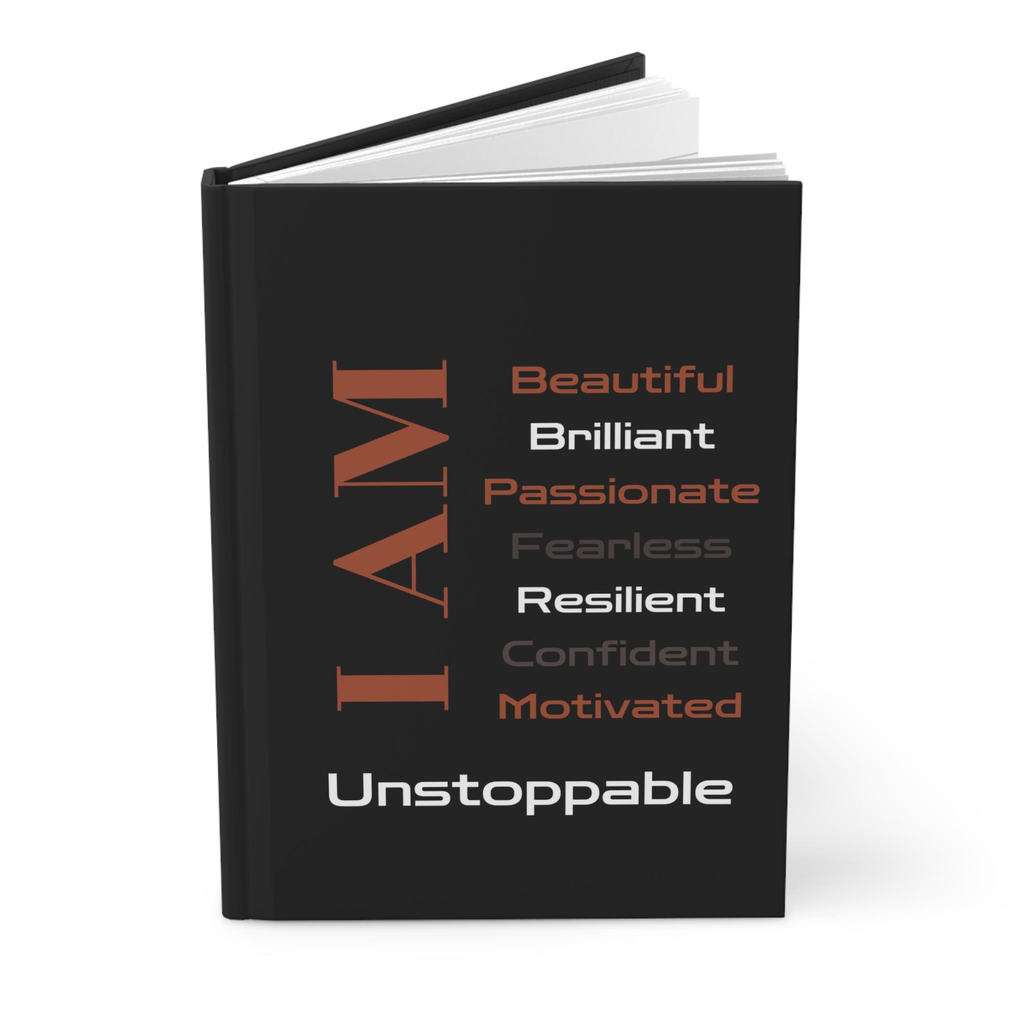 Inspiring Journal - I AM Unstoppable, Motivational Planner, Empowerment Gift, Self-Reflection Notebook, Mindfulness Journal, Gift for women