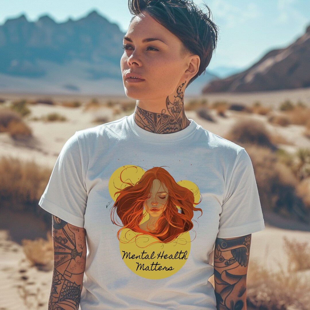 Mental Health Matters T-shirt: Original Illustration, Unisex Cotton Tee ...