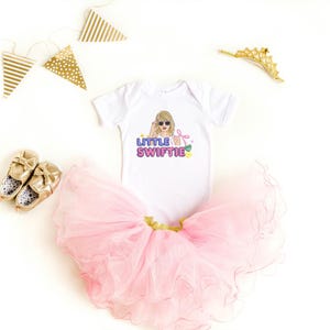 Little Swiftie baby bodysuit, Swift Kids Onesie, TS Merch Girls, Baby Organic Short Sleeve Bodysuit, Swiftie Gifts, TS baby onesie