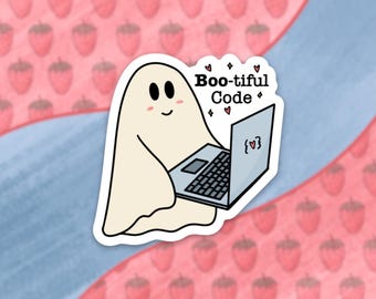 Naklejka z zabawnym kodem: zabawna naklejka na laptopa dla programisty