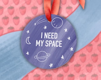 Décoration J'ai besoin de mon espace, art de la galaxie, décoration étoilée