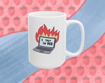 Mug I test in Prod : cadeau humour technique pour développeurs