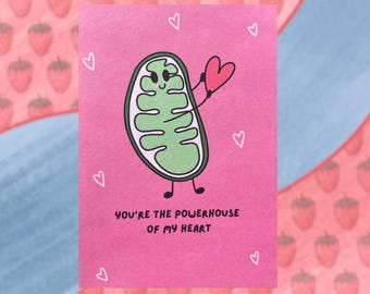 Carte mitochondrie pour la Saint-Valentin : biologie, science, amour