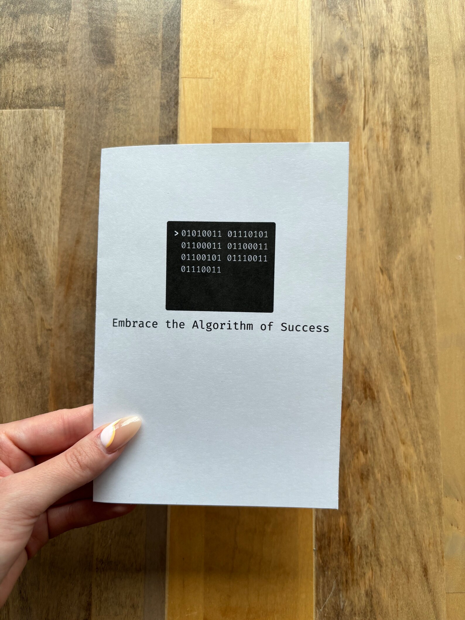 Handmade Notes Computer Science Mit Computer Science Graduation Card: Binary Code, Handmade 5x7 - Etsy