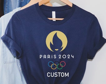 Custom Paris 2024 Olympics Summer Games shirt, 2024 Olympics T-Shirt, Paris France Shirt, Eiffel Tower, Sports Fan Friend Gift, Summer Gift