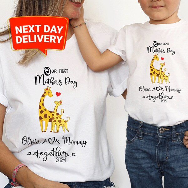 Our First Mother's Day Shirt, Matching Mom Baby Mother's Day Shirt, Baby First Mother's Day, New Mom Mother's Day Shirt, New Mother's Day