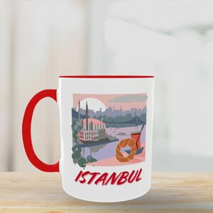 Istanbul Mug 11oz Ceramic Mug One-Sided Design Coffee Mug Office Mug Gift Mug