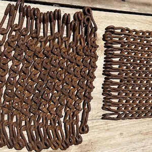 Vintage Rusty Metal Chain Hooks Both Ends, Naturally Aged for Steampunk, Junkyard Art, Salvage Projects, Primitive Decor, Chose Type &Qty