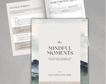 Mindful Moments Angst- und Depressionstagebuch – Fördern Sie Heilung und Wohlbefinden