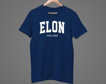 Elon College Tshirt, Elon Shirt, graduation gift, alumni, Comfort cotton S-5XL