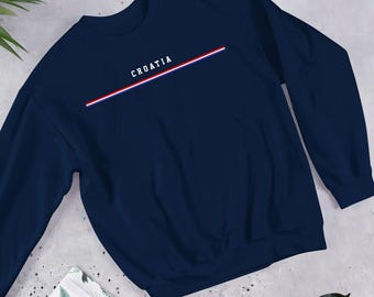Croatia Sweatshirt | Flag & Country Logo Crewneck | Unisex Comfort Sweater S–5XL