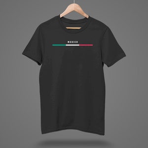 T-shirt Mexique, T-shirt Mexique avec drapeau, T-shirt pays personnalisé, T-shirt ras du cou cool et confortable, taille S-5XL