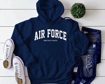 Bluza z kapturem Air Force, bluza z kapturem US Air Force, prezent US Army, komfortowa bawełna Air Force S-5XL