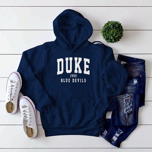 Duke Blue Devils 1992 Hoodie, Duke University Hoodie, Duke Hoodie Unisex, Duke Gift Hoodie S-5XL