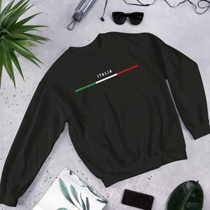 Pull drapeau de l'Italie, sweat drapeau de l'Italie, armoiries de l'Italie, sweat-shirt confort Italia taille S-5XL