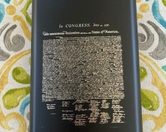 1776 Declaration of Independence Flask