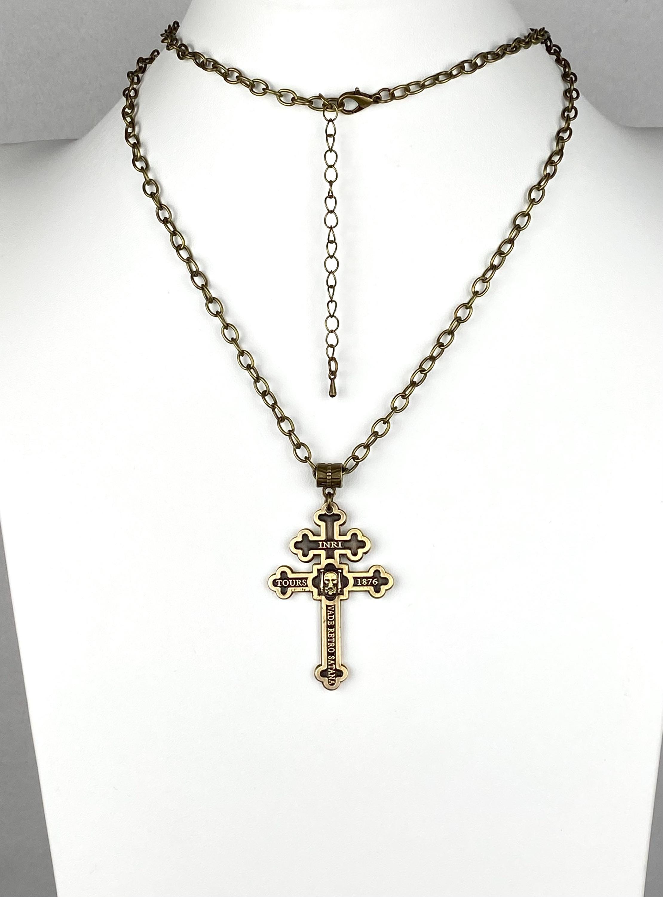 Collar del Santo Rostro: Cruz de la Archicofradía de Tours - Oro antiguo