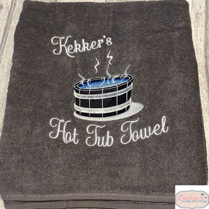 Custom Hot Tub Towel Etsy UK