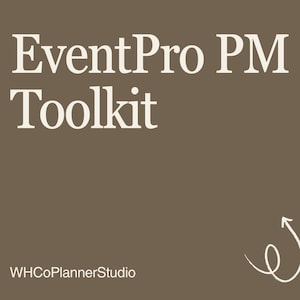 EventPro PM Toolkit | Event Planner Spreadsheet | Google Sheets Excel Template | Project Management | Digital Download