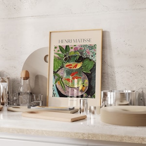Henri Matisse Print, Modern Gallery Exhibition Art, Aesthetic Matisse Poster, Minimalist Floral Wall Art, Colorful Classic Art Home Decor