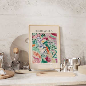 Henri Matisse Print, Modern Gallery Exhibition Art, Aesthetic Matisse Poster, Minimalist Floral Wall Art, Colorful Classic Art Home Decor