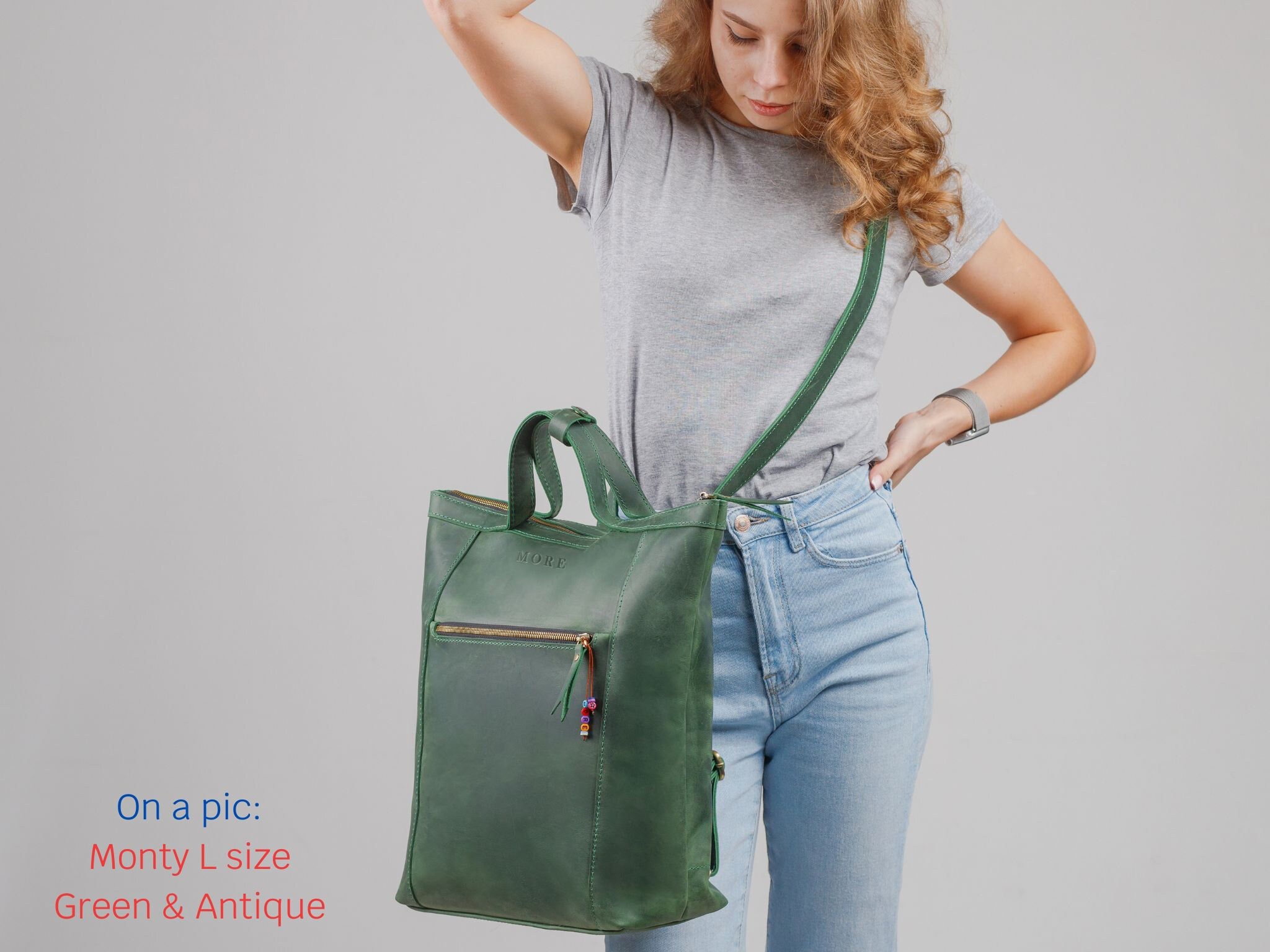 Convertible Backpack With Luggage Sleeve, Tote Bag Rucksack With