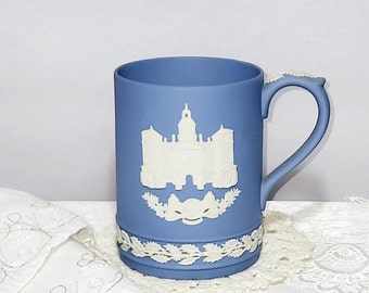 Vintage Wedgwood Christmas 1978 Pale Blue Jasperware Horse Guards