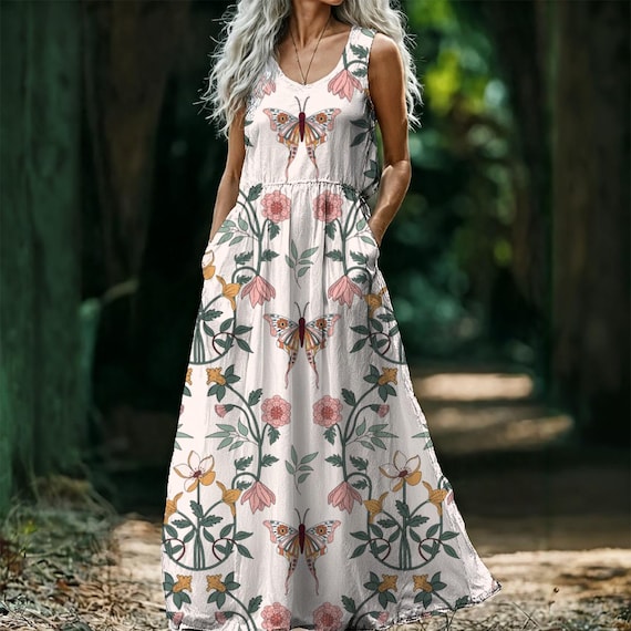 maxi floral ruffle dress Sleeveless Floral Print High Low Maxi Dress With Ruffle Trim In Mint Multi