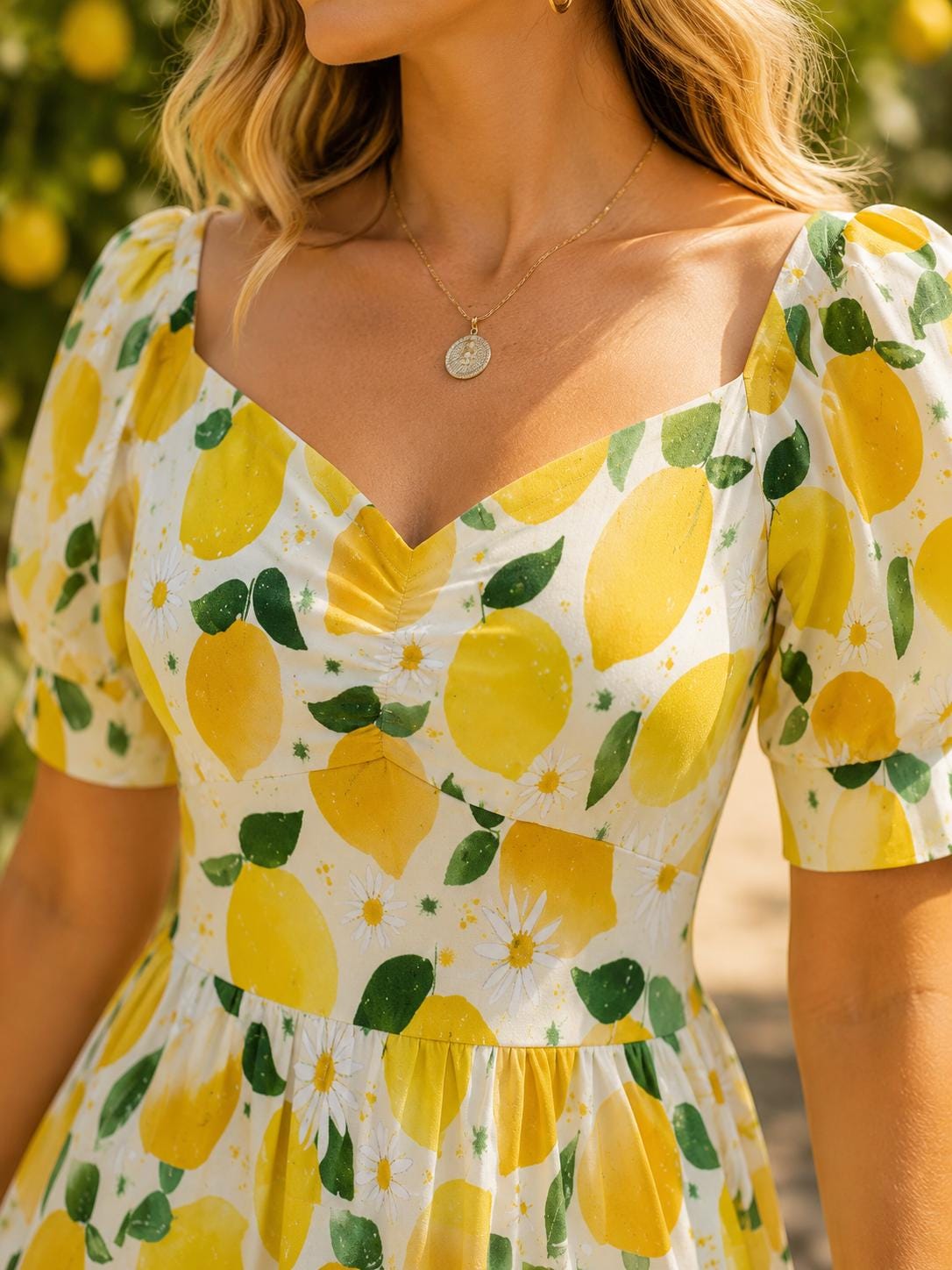Lemon Print Dress - Etsy
