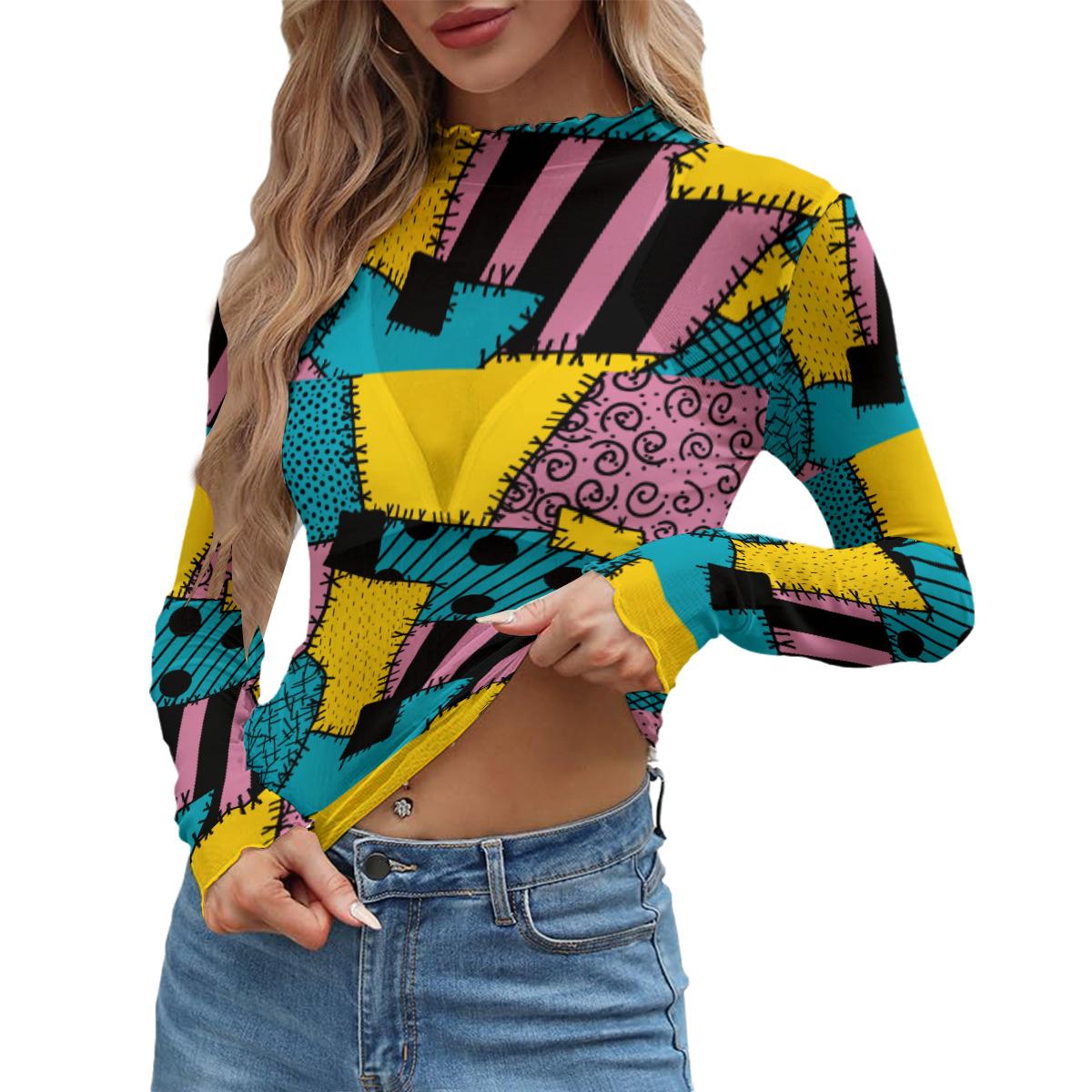 Sheer Patchwork Top - Etsy