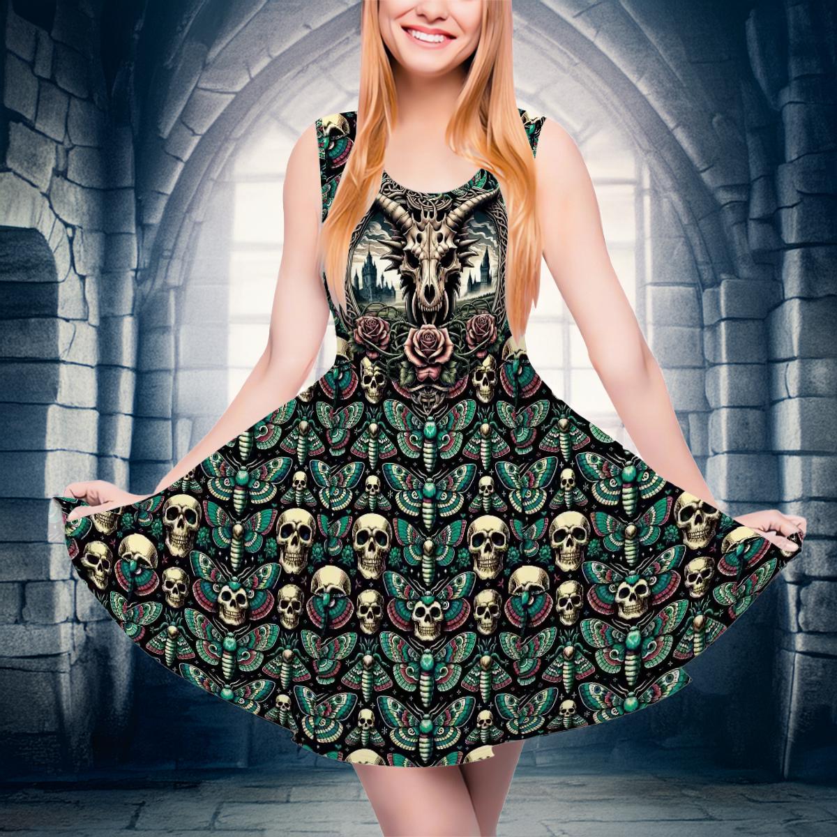 Green Skull Dress - Etsy