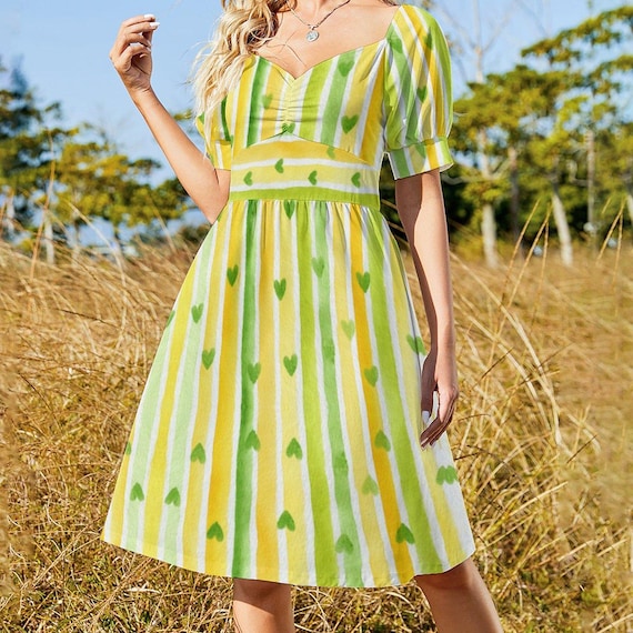 slim fit dress slacks Short Mint Green Casual Summer Dress with Floral Print– PromGirl main image 0