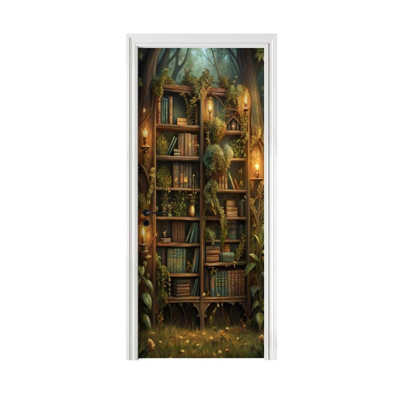 Panneau de porte d'étagère Fairy Forest, revêtement insonorisant et antibruit image 2