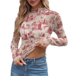 Toile De Jouy Blouse - Etsy