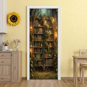 Panneau de porte d'étagère Fairy Forest, revêtement insonorisant et antibruit image 11