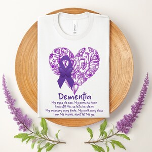 Dementia Altimers Alzheimers T-Shirt, Alzheimers Awareness Shirt, Purple Ribbon Alzheimer&#39;s Tshirt, Alzheimer&#39;s Tee, Dementia Altimers Shirt