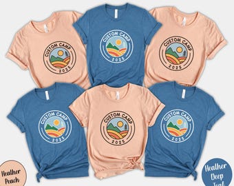 Custom Camp Graphic T-Shirt, Family Reunion Camping Shirts